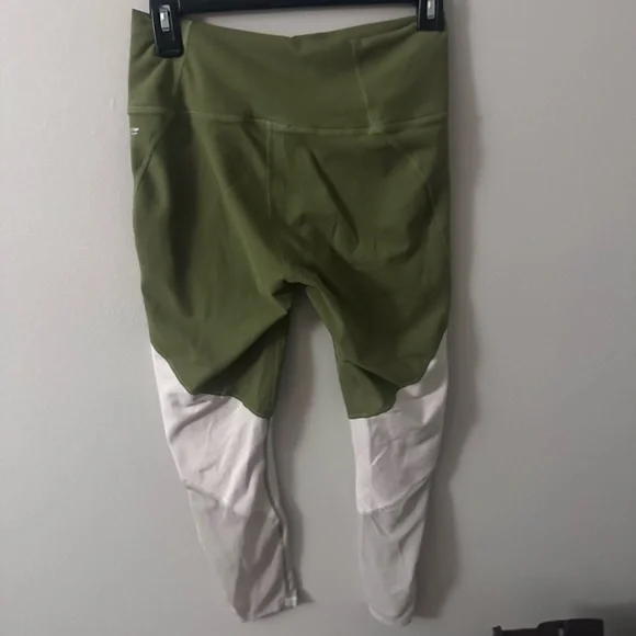 Green, Pink, & White mesh Leggings - Picture 3 of 4